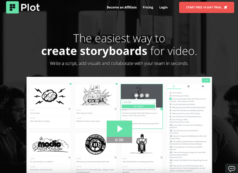 Storyboards Plot
