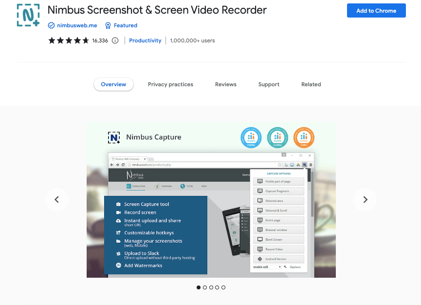 Nimbus Chrome Extension Nimbus Chrome Extension