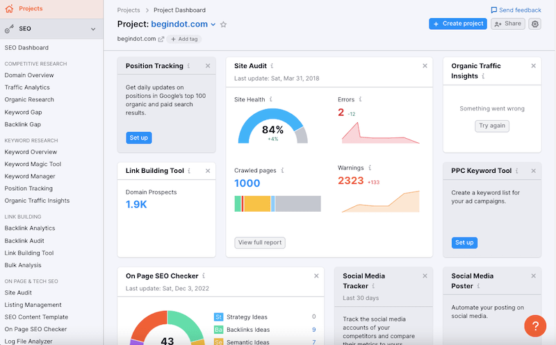 Semrush Link Prospect