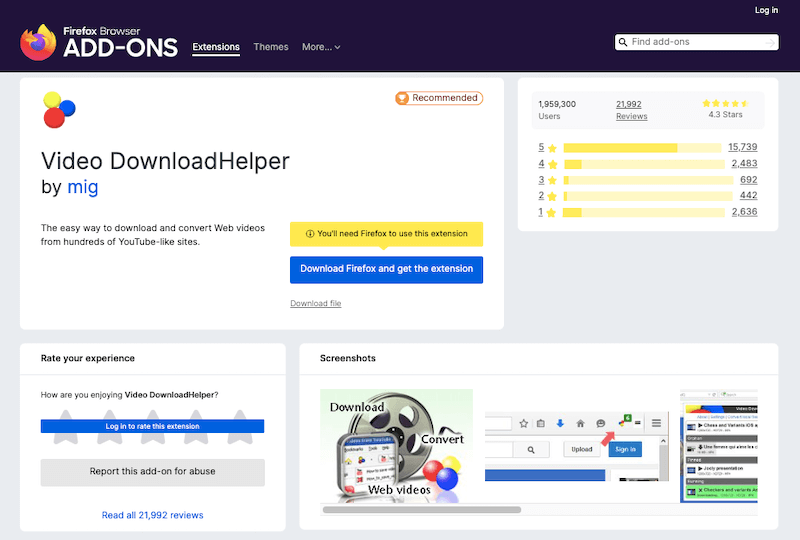 Video DownloadHelper Video DownloadHelper