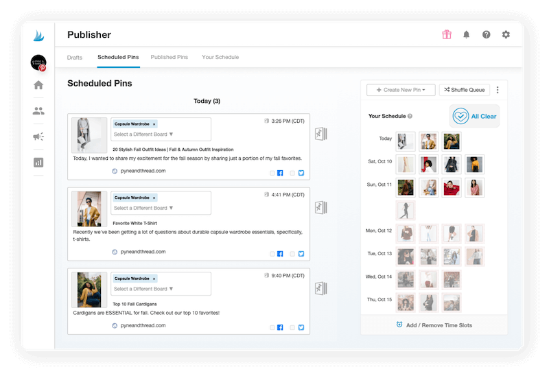 Pinterest Post Scheduling Tool