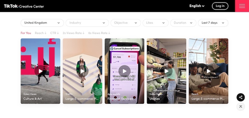 TikTok Creative Center TikTok Creative Center