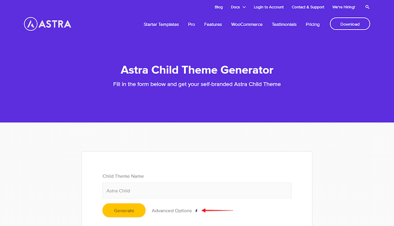 Astra-themagenerator voor kinderen