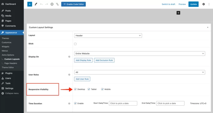 Astra-Header-Settings