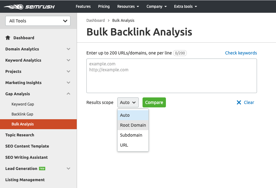 Bulk-Backlink-Analysis