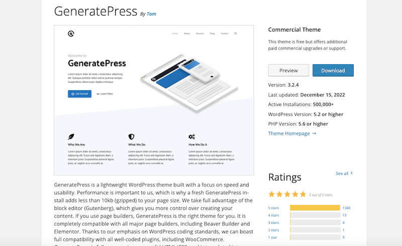 GeneratePress User Review