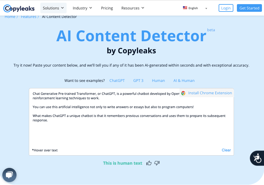Détecteur de contenu IA Copyleaks