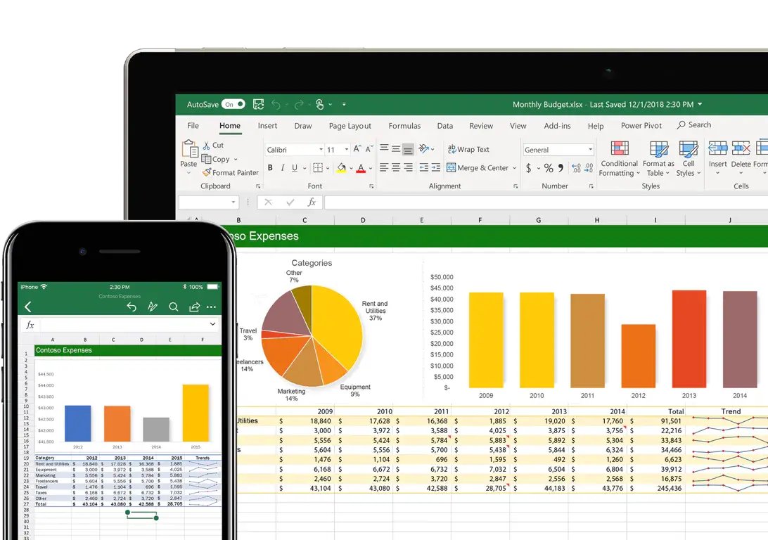 Excel spreadsheet Excel spreadsheet
