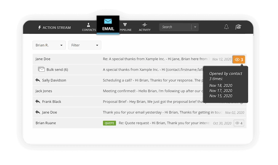 OnePageCRM-Email Management