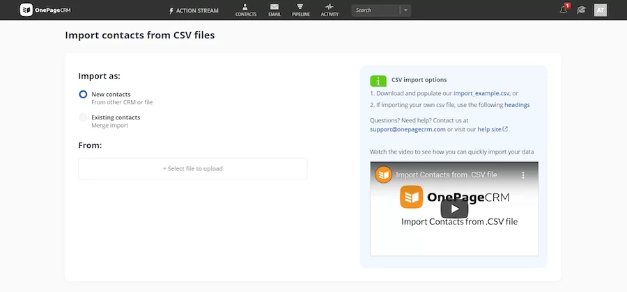 OnePageCRM-Import-Data-