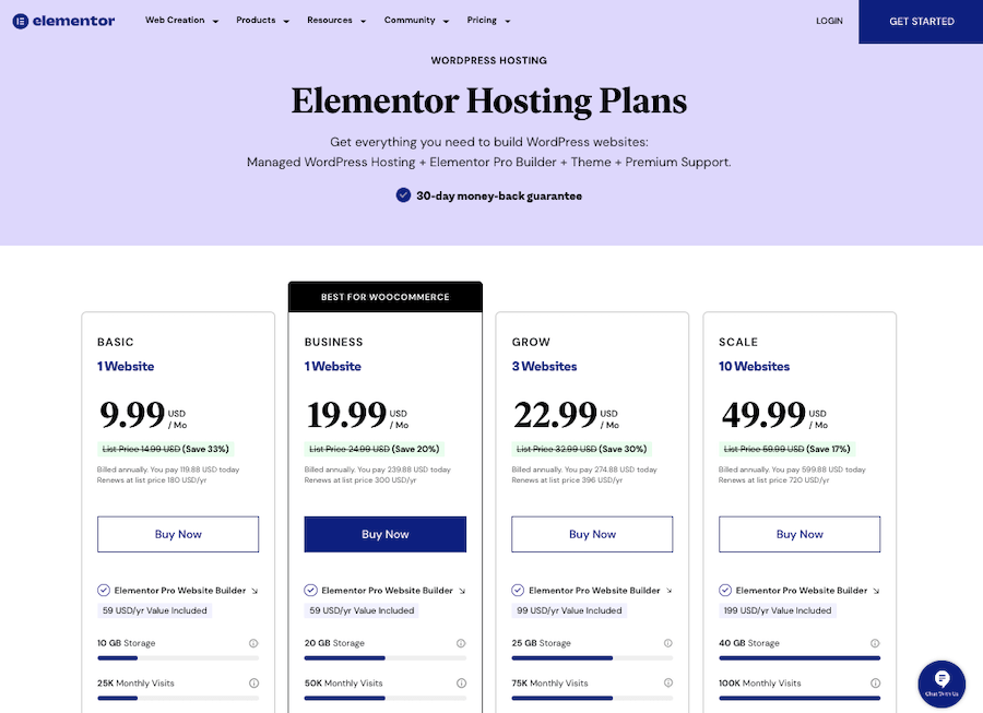 Elementor Hosting Plans Discount