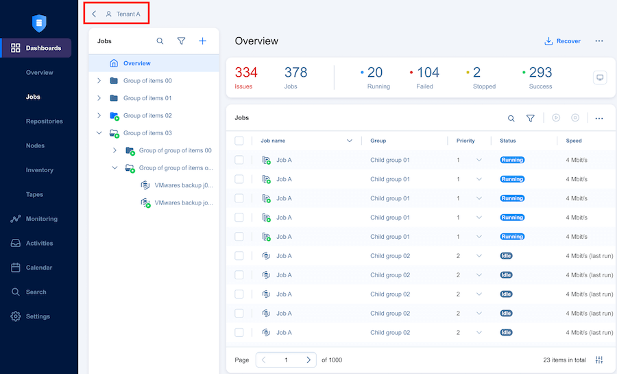 NAKIVO Multi-Tenant Mode