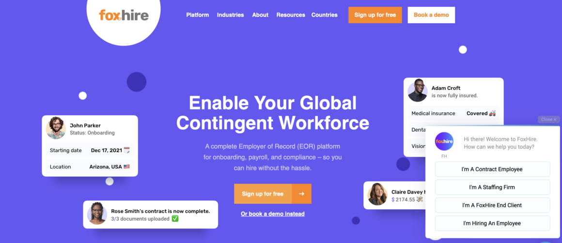 Foxhire - صاحب العمل المسجل