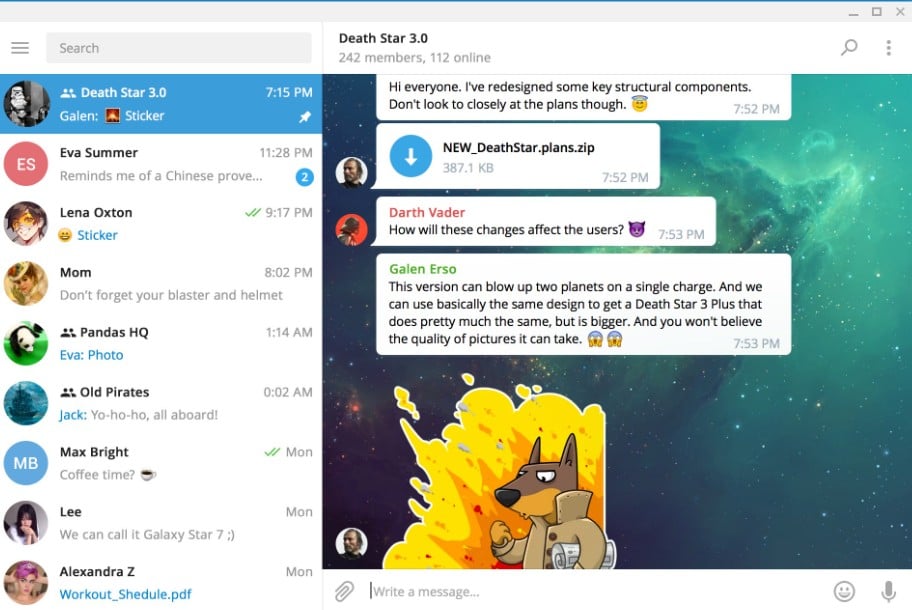Telegram messaging app overview